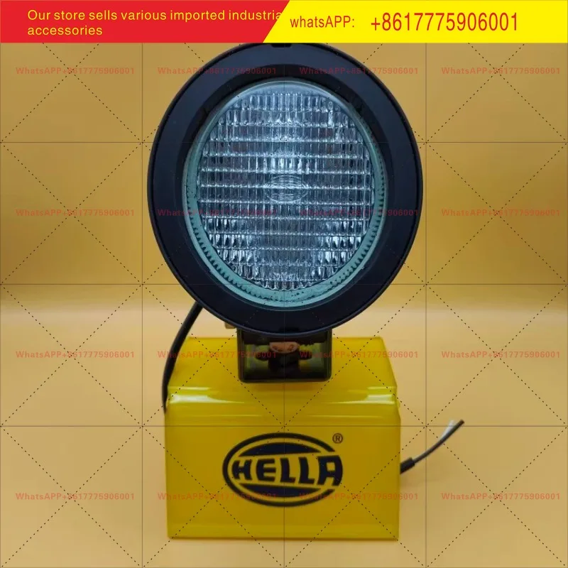Hella 12V 24V Round Halogen Excavator, Tractor Work Light Headlight High Bay