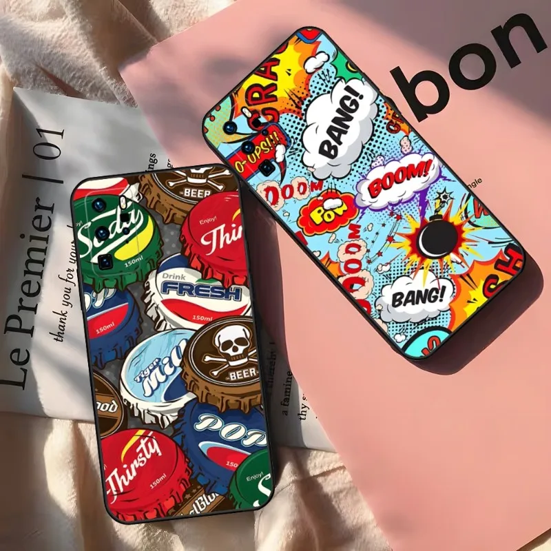 Anime Graffiti Sticker Phone Case For Huawei Y 9 2020 2017 II 5 2018 2019 5 P 6 Prime Pro Nova 6-4g2019 7 A 3 S Nova 9SE