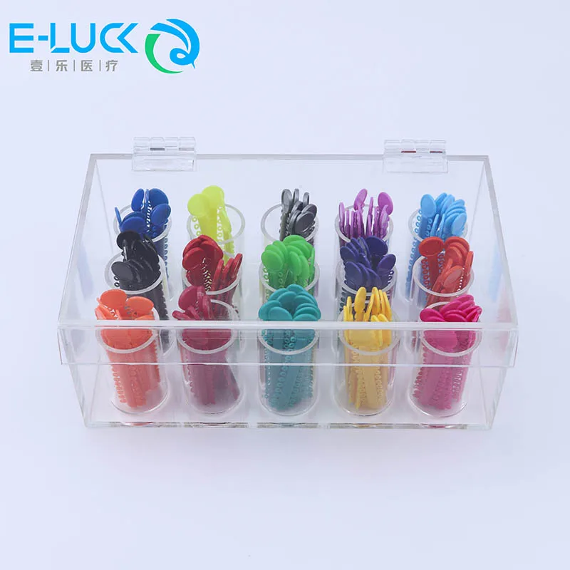 

Dental Ligature Ties Acrylic Dispenser Plastic Acrylic Orthodontic Ligature With Storage Holder