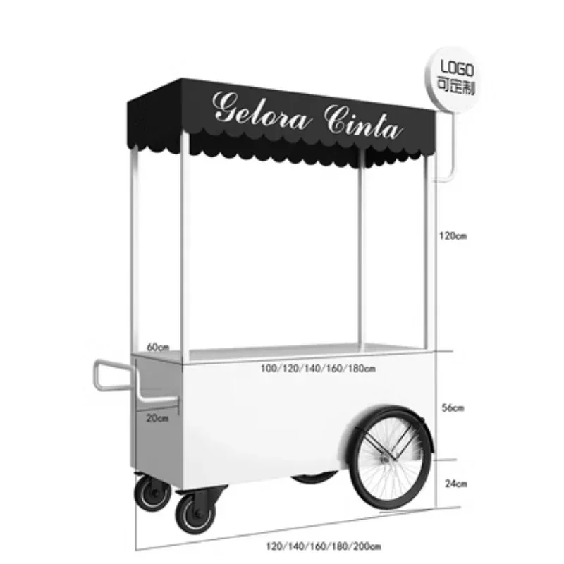 Dining carts, floats, stalls, carts, night markets, iron art sales carts, outdoor mobile snack stand carts