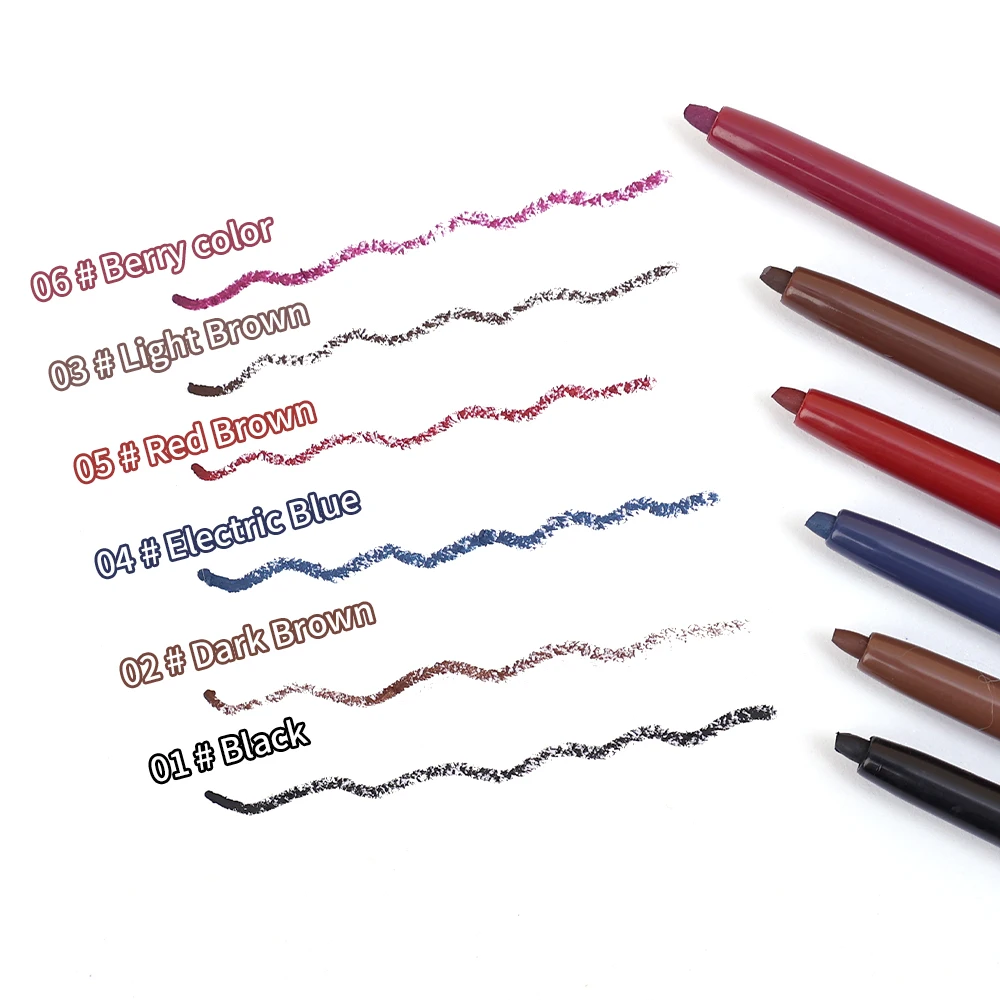 Kleurrijke Eyeliner Pen Ogen Make-Up Blauw Bruin Waterdichte Vloeibare Matte Eyeliners Potlood Eye Liner Shadow Vrouwen Meisje Tyro Cosmetica