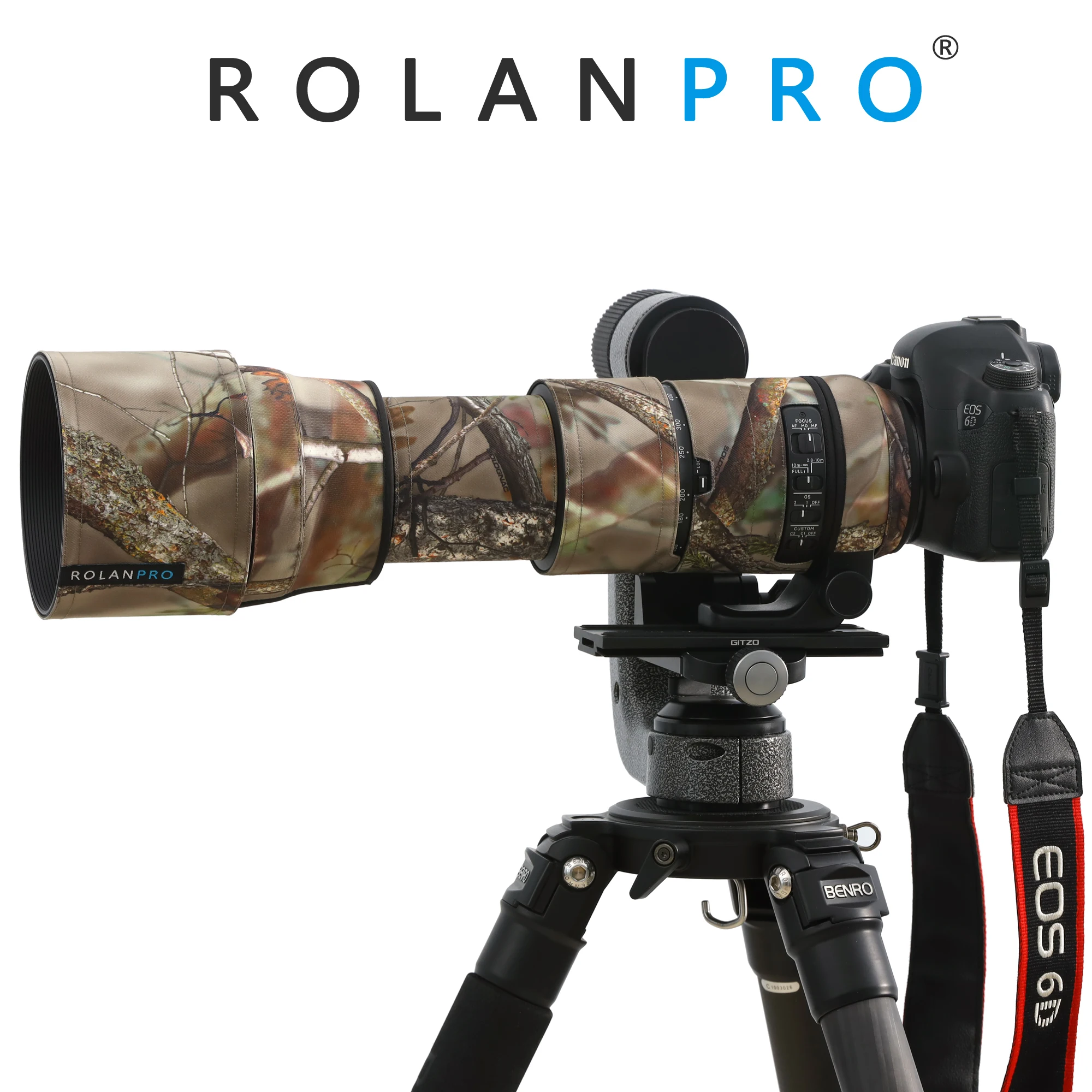 ROLANPRO Camouflage Lens Coat for SIGMA 150-600mm F5-6.3 DG OS HSM Contemporary (AF Version) Lens Protective Sleeve Guns Case