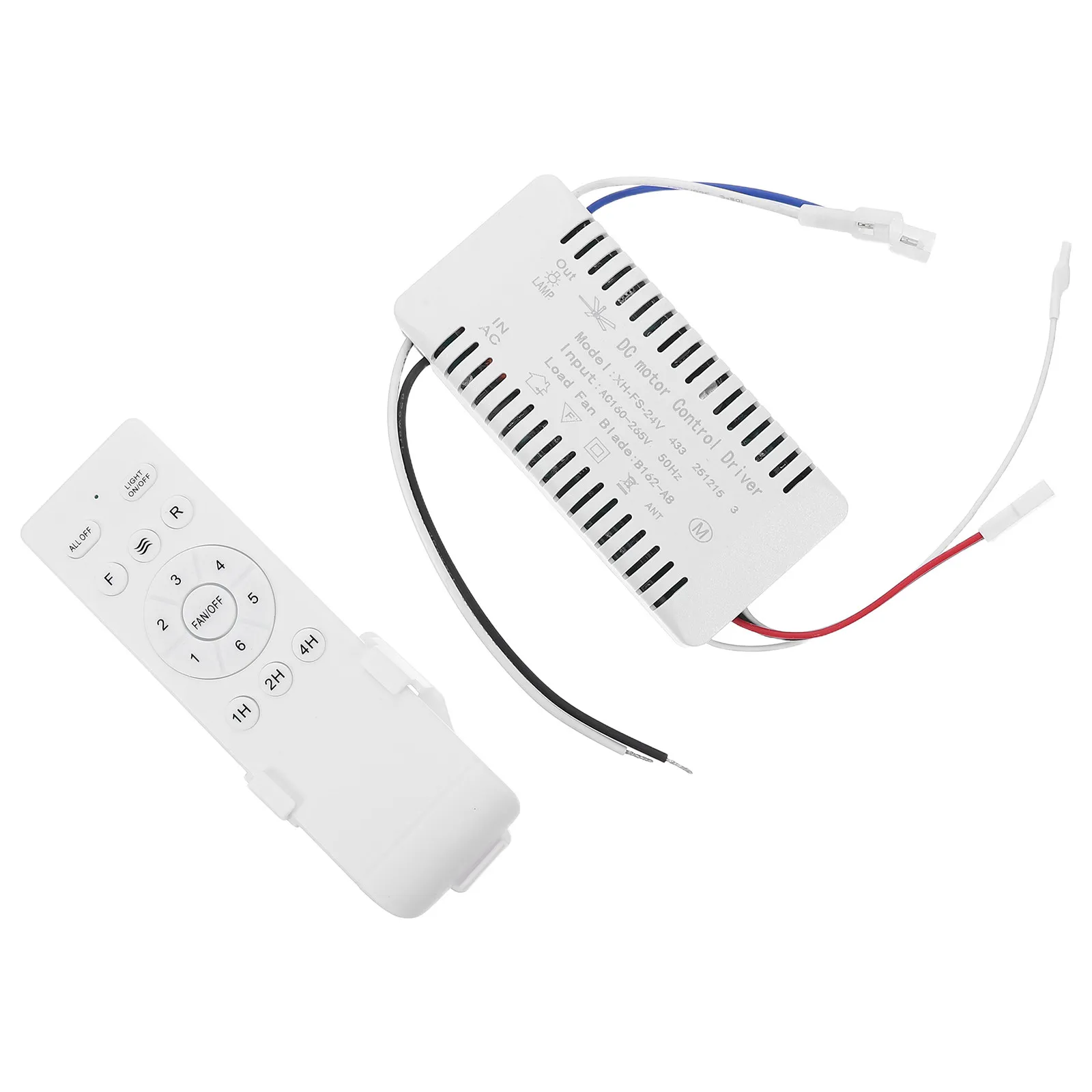 1Set Dc Motor Ceiling Fan Remote Control Module Universal Fan Speed Controller 6 Control Timer Wireless Remote