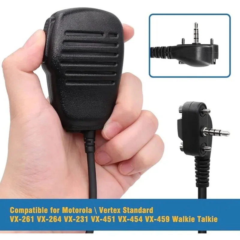 Speaker PTT Mic for Vertex Standard Radio VX354 VX351 VX350 VX231 VX230