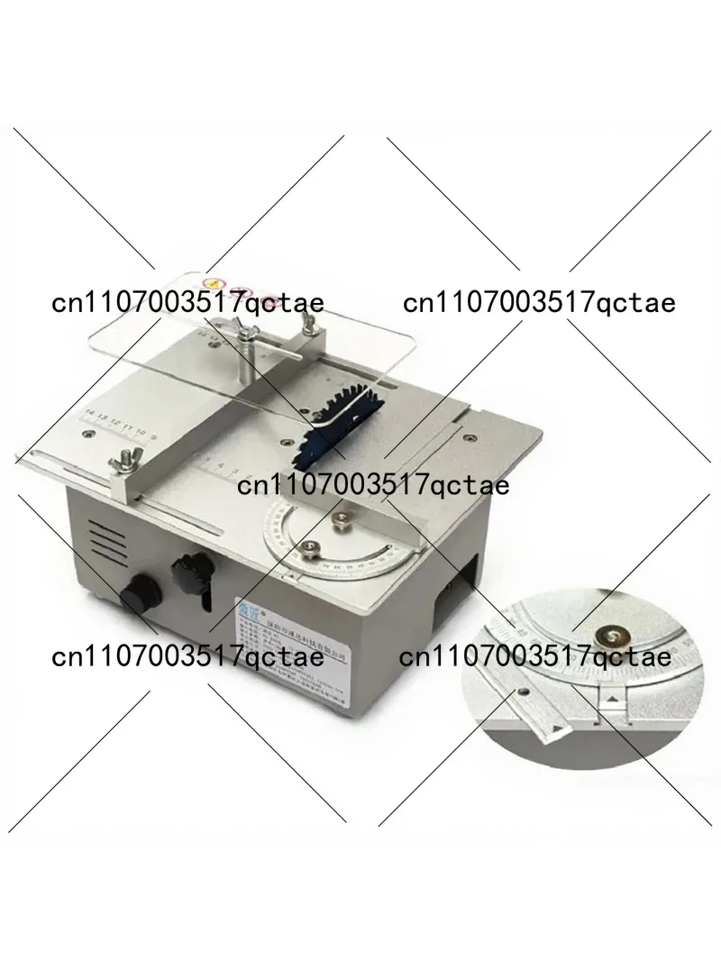 360W Mini Table Saw Double 895 Motor DIY Woodworking Cutting Polishing Machine, Adjustable Speed Desktop Lathe