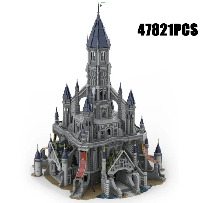 Blocos de Construção Fortaleza Militar, Modelo MOC, Castelo de Hyrule Legend, Tecnologia Modular, Brinquedos de Natal, Conjuntos DIY