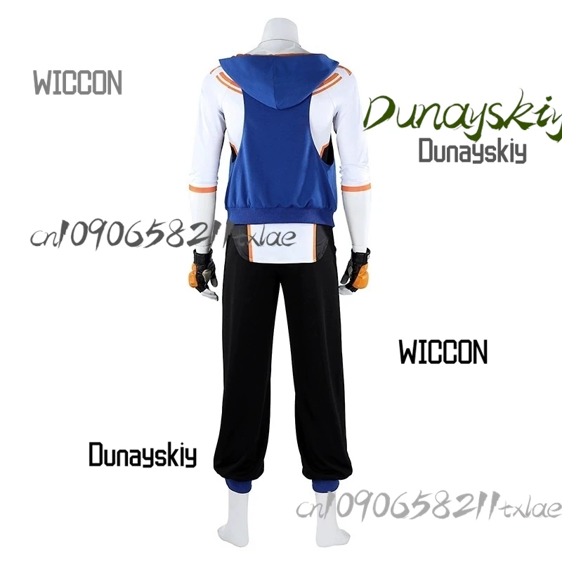 مجموعة أزياء الرسوم المتحركة Sttreet Figgghter Luke التأثيرية لشخصية اللعبة نفس أزياء تنكرية ملابس كاملة للهالوين