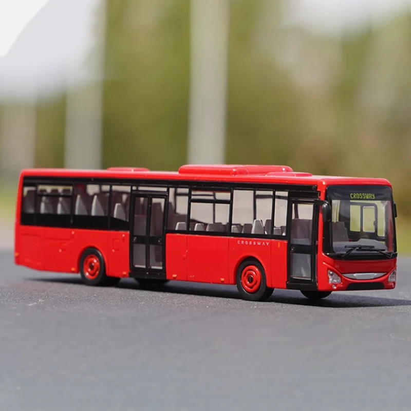 1:87 Scale CROSSWAY URBANWAY BUS Plastic Car Model Finished Product Simulation Toy Collection Gift Static Model Display