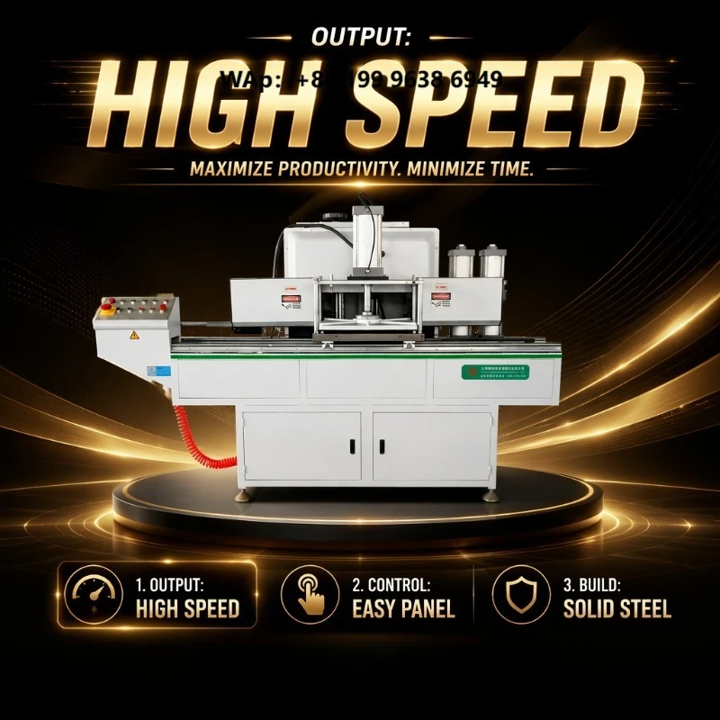 Automatic High-Accuracy 4.4kW PLC Aluminum Profile Mullion End Milling Machine with Engine/Motor for PVC/UPVC Window Door 380V