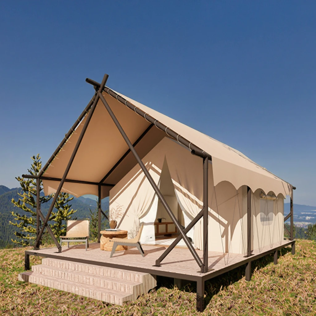 

High End Luxury Outdoor Vacation Cabins Tent Glamping Resort Hotel Tent