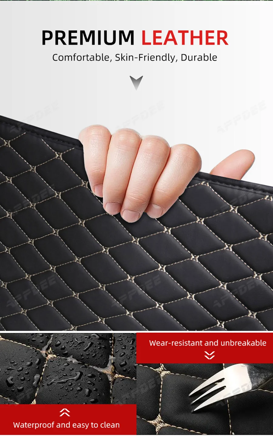 Kofferraummatte für Mercedes Benz A-Klasse W177 A180 A200 A220 2019-2022, individuelles Autozubehör, Auto-Innendekoration – Detail 7