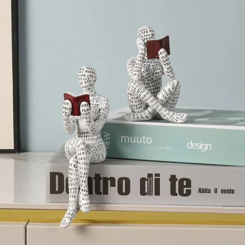 D2 European Light Luxury Abstract Reading Character Ornament Letters Reading Ornament Home Decoration Alphabet Reading Ornament 4