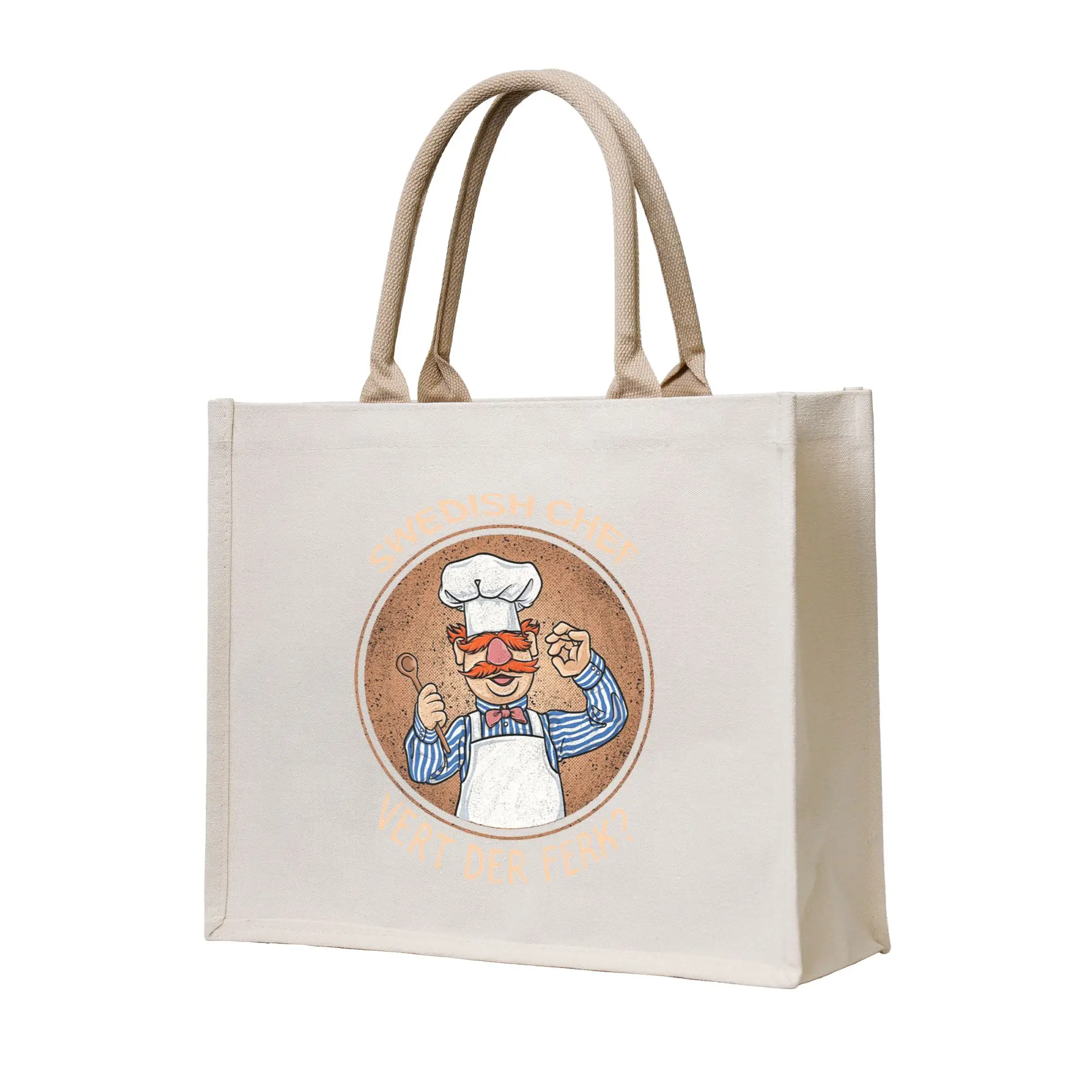 

Сумки для покупок Swedish Chef, холщовая сумка-тоут, многоразовая, для женщин, сумка через плечо, дорожная сумка