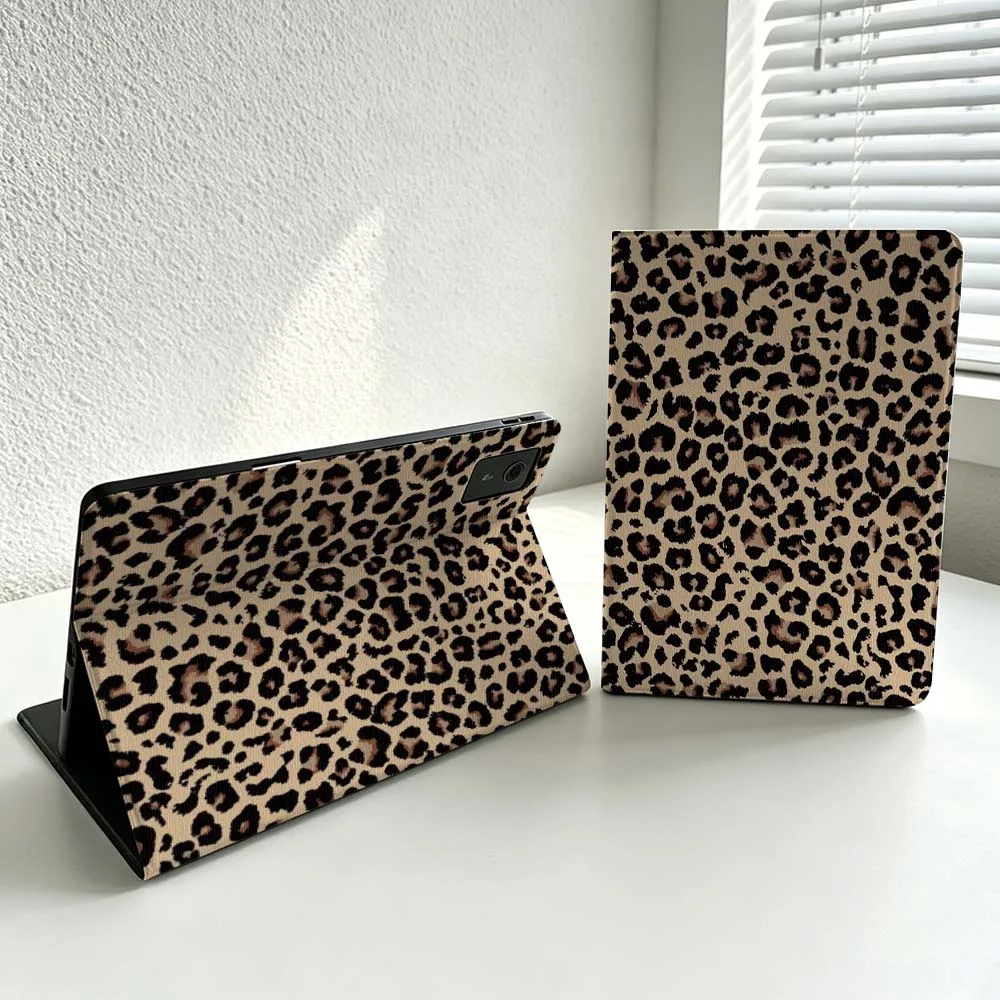 Luxurious Leopard Print Design Cover For Lenovo Xiaoxin Lenovo Tab Pad Pro Plus K11 P12 M10 Legion Y900 Soft Inch Tablet Case