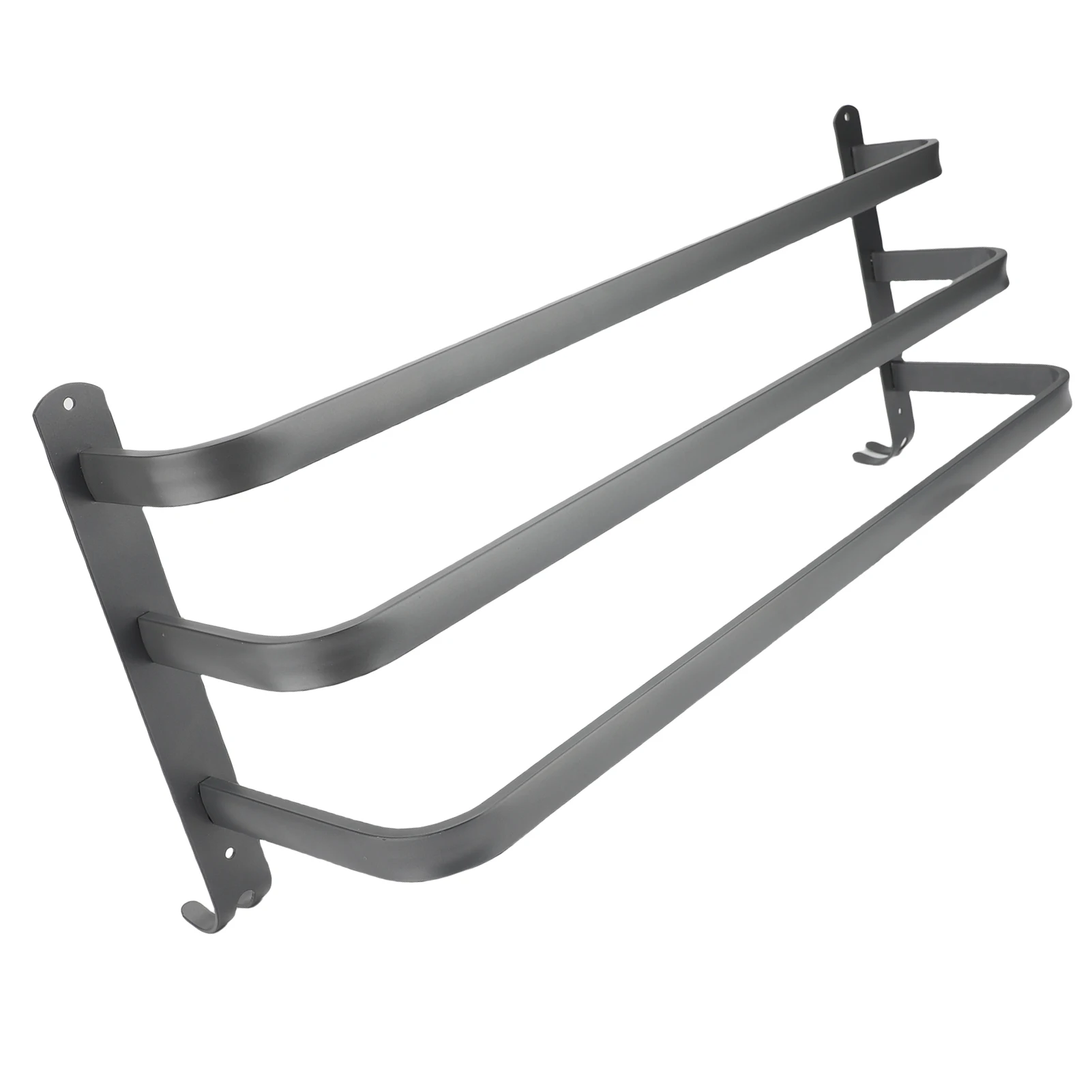 3 الطبقة الحمام منشفة رف 60 سنتيمتر سبائك الألومنيوم الفضاء إنقاذ مريحة هوك الحائط منشفة بار حامل المنظم للمطبخ