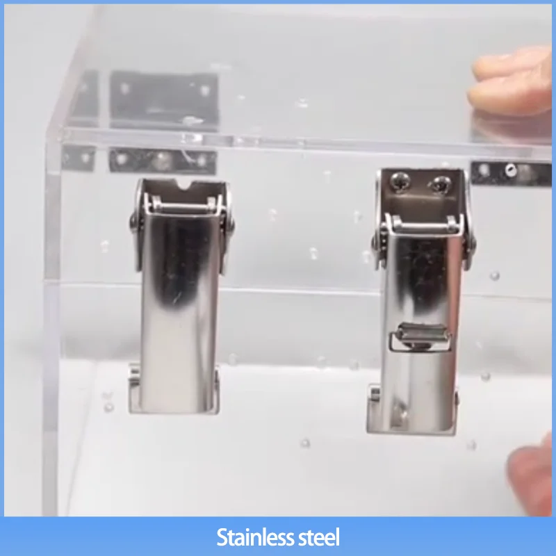 

(4-Pack) 304 Stainless Steel Industrial Equipment Cabinet Concealed Lock Adjustable Concealed Toggle Lock Buckle