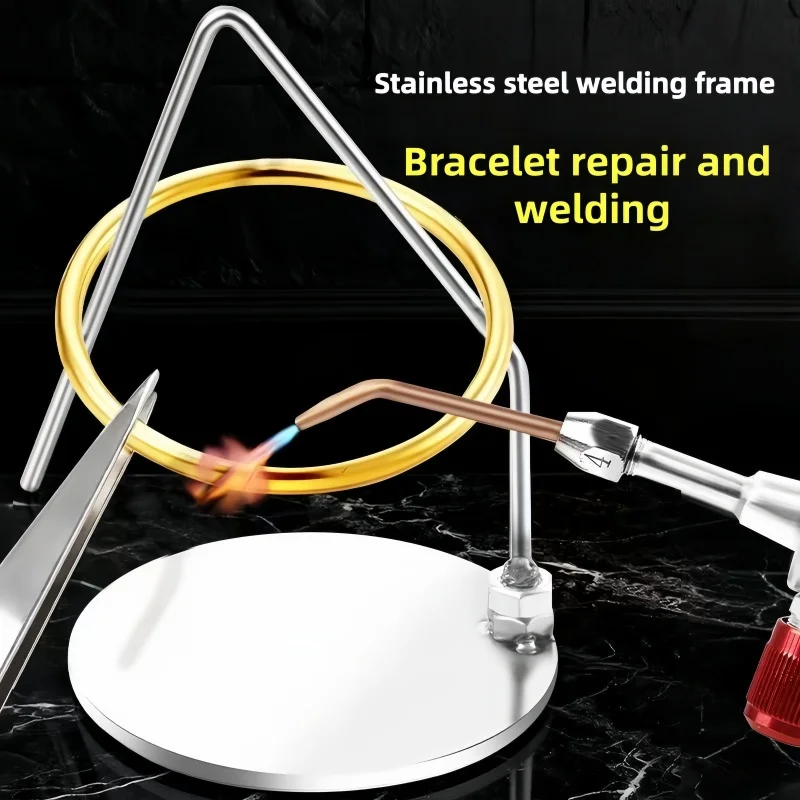 Ring & Bangle Welding Stand, 304 Stainless Steel Bracelet Fixing Table, Gold Silver Jewelry DIY Welding Holder
