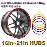 Heavy Duty Car Wheel Guard Rim Protecting Trim Ring 17/18/19/20/21 Inch 4 Packs For Tesla Model 3 Y For BMW Benz Audi Hyundai