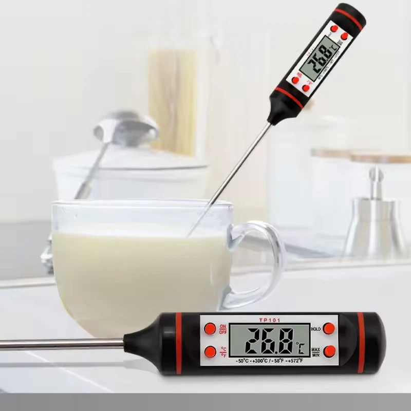 

Kitchen Food Baking Digital Thermometer Electronic Probe Type Digital Display Liquid Grill Thermometer