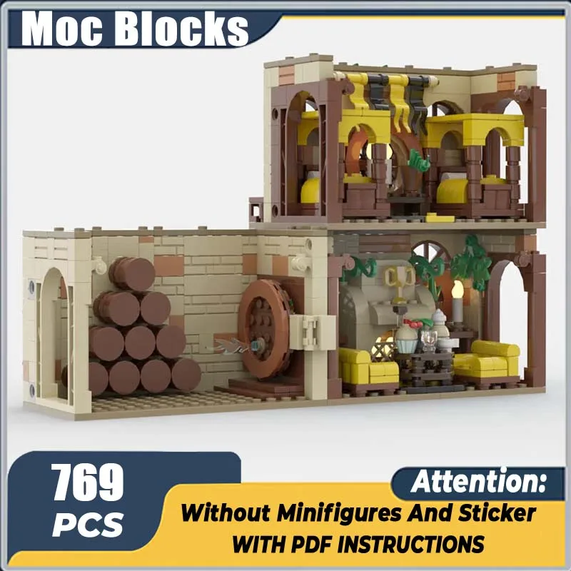

Moc movie building block model,Hufflepuff public lounge technology, modular building block gift, children's toy DIY set assembly