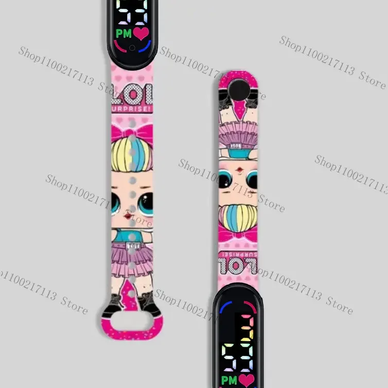 New Original lol surprise dolls children\'s watches anime figure LED touch waterproof Sports electronic kids watch birthday gifts