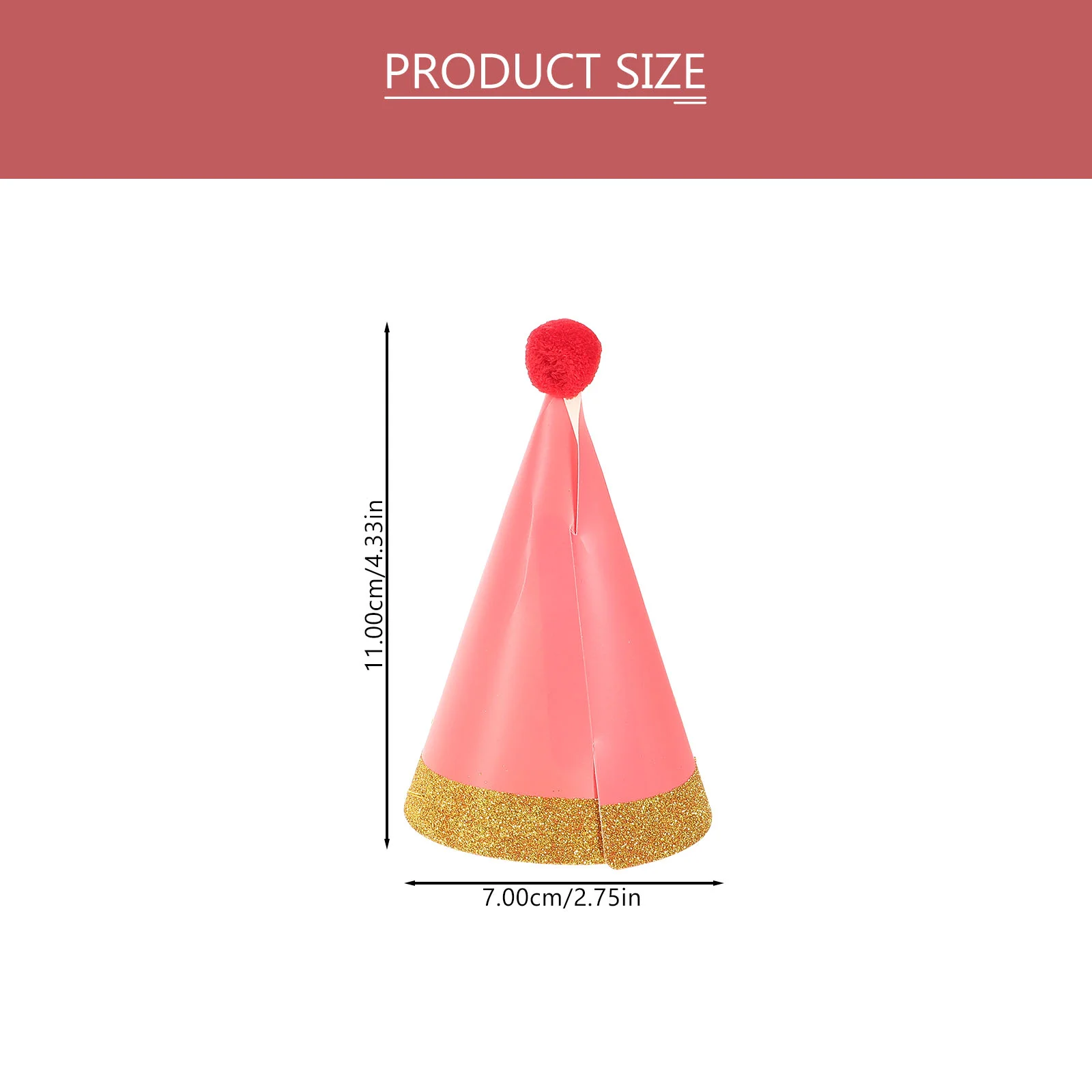 12 Pcs Mini Birthday Hats for Stuffed Animals Kid Gifts Party Cone Cap Conical Commemorate