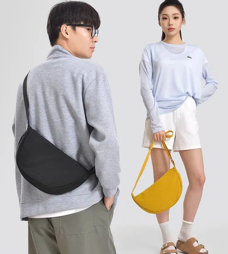 

New shoulder bag for women, nylon bag, dumpling bag, student shoulder bag, cloth bag, mobile phone bag, small shoulder bag