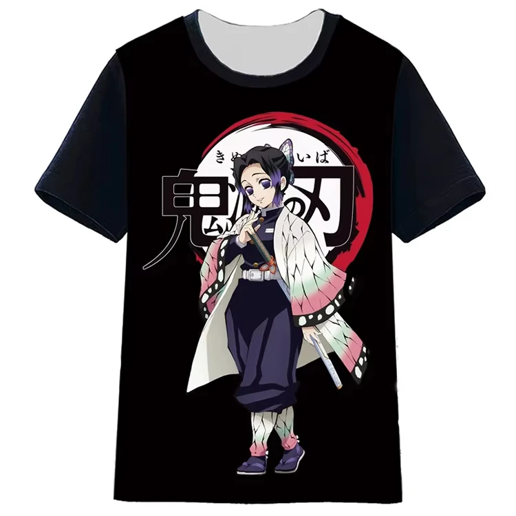

Anime Devil Killer Printed T-shirt Short Sleeve Tanjirou Nezuko Shirt Summer Pattern Top Japanese Anime T-shirt Harajuku T-shirt
