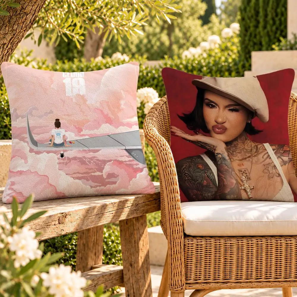 Singer Soul RnB Kehlani Cushion Cover Soft Plush Throw Pillow Cover Washable Sofa Bed Patio Chair Home Decor