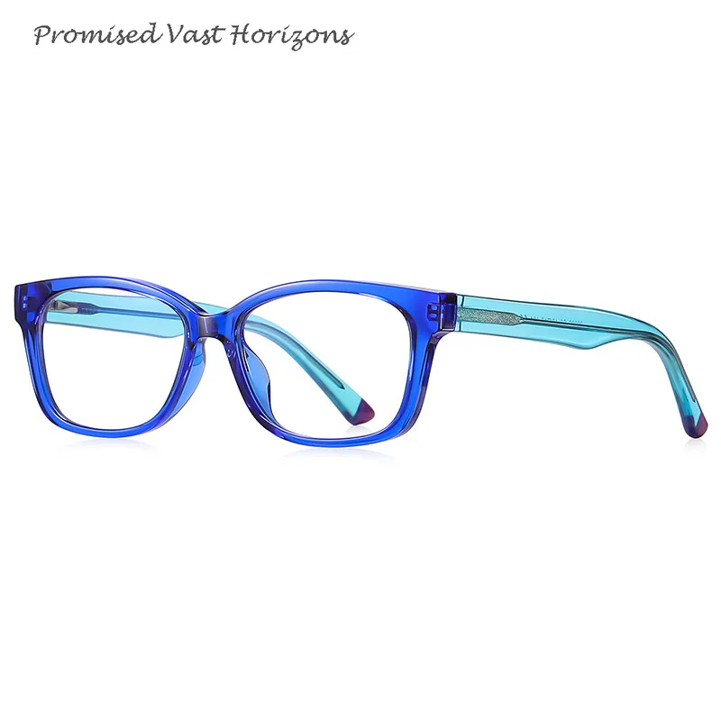 Lunettes d'ordinateur pour enfants, hommes, femmes, garçons, filles, étudiants, blocage de la lumière bleue, lentille Plano pour jeunes, cadre Transparent imprimé