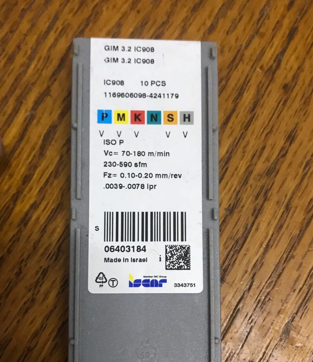 

Hard alloy cutting blades DGN4003J IC328