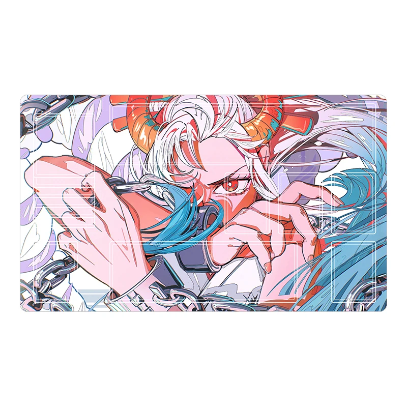 ONE PIECE OPCG DIY Yamato Beautiful Girl Card Mat Board game battle card pad Anime game collection card pad Festival gifts