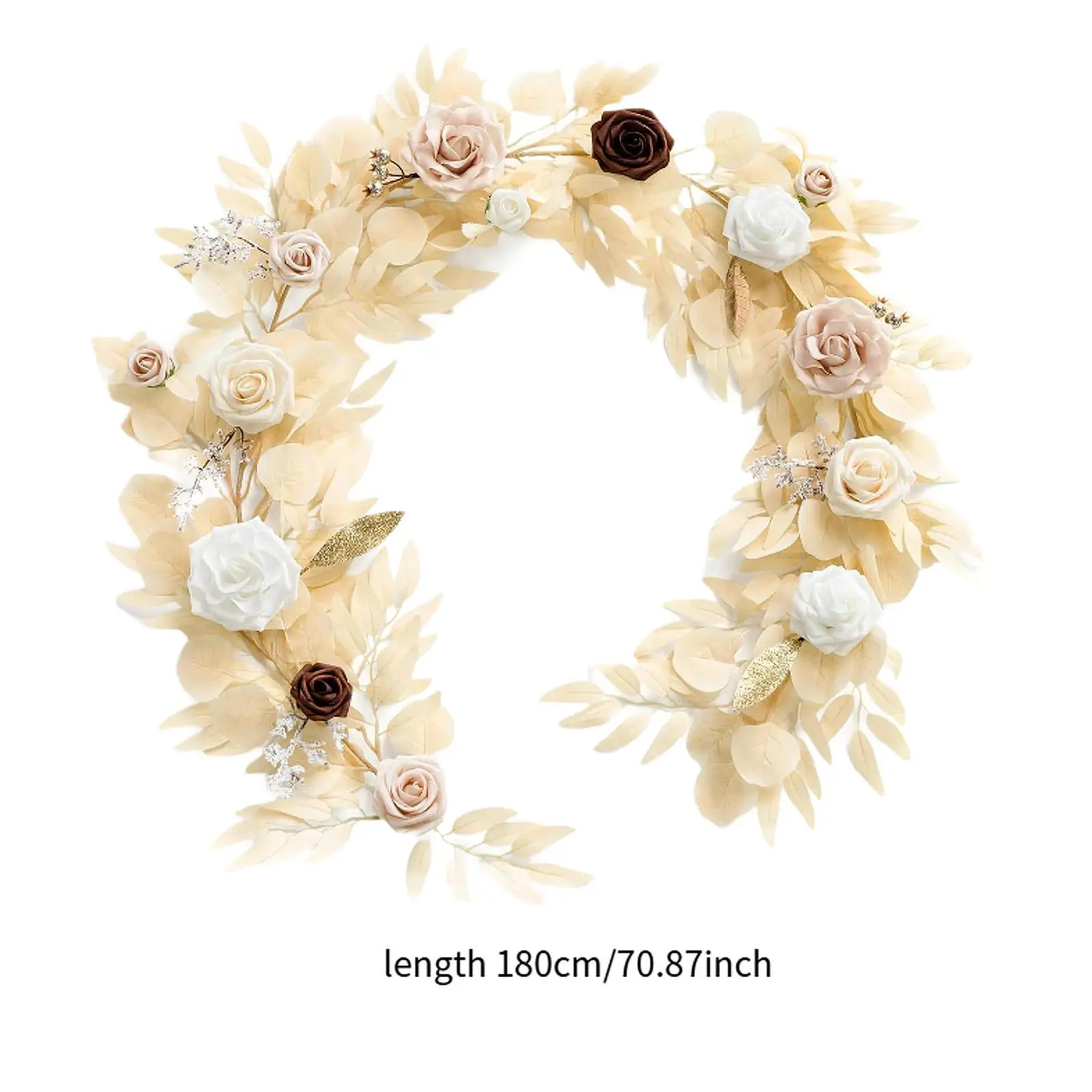 Artificial Rose Vine Garland Floral Arch for Backdrop Entryway Ceremony