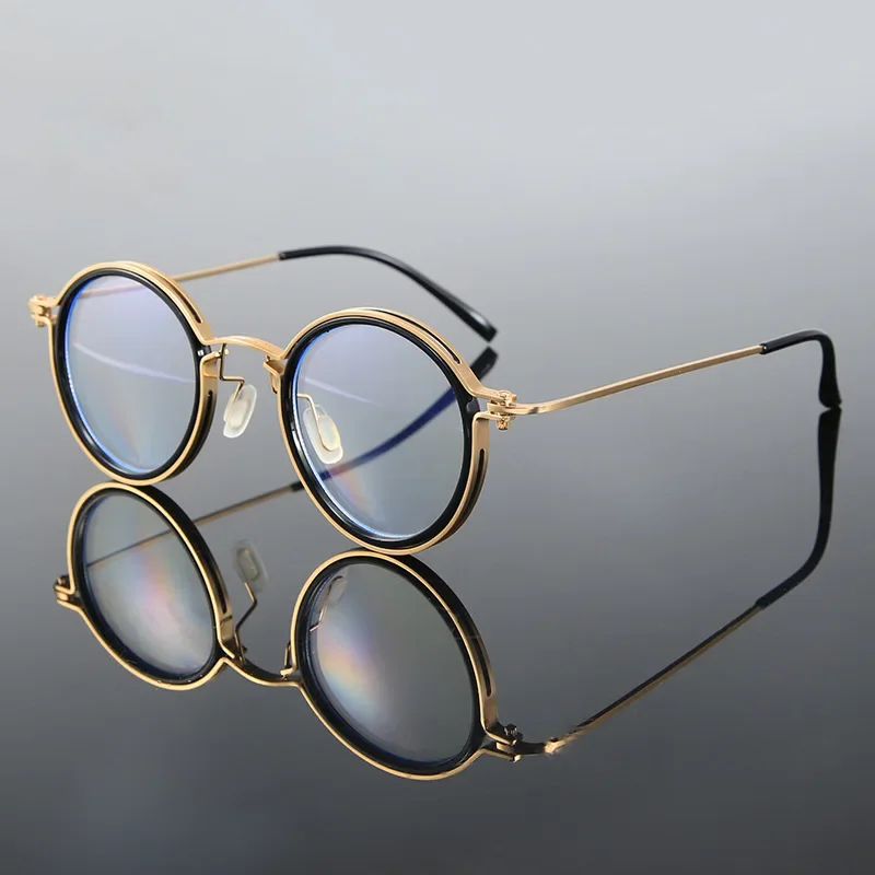 Reading Glasses Men Women Bifocal Anti Fatigue Eyeglasses Metal Round Frame Prescription Eyewear +1.0 +1.5 +2.0 +2.5 To +4.0