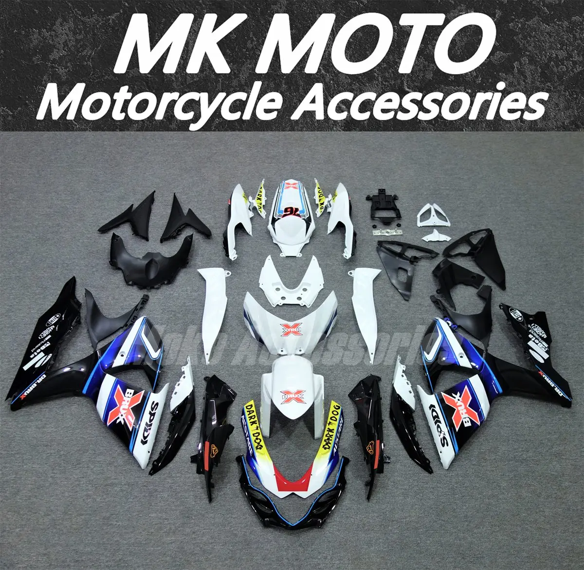 

Moke moto Motorcycle Fairings Kit Fit For Gsxr1000 2009-2016 Bodywork Set High Quality ABS Injection New White Black Blue Red