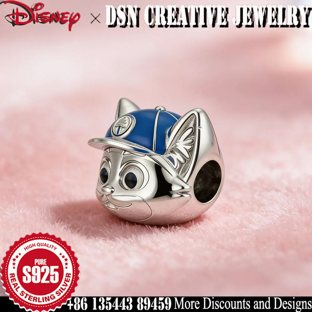 DSN 925 الفضة سحر ديزني Zootopia نيك وايلد جودي الأطواق الخرز ل سوار لعب الطفل الكرتون لطيف حلية مجوهرات هدية