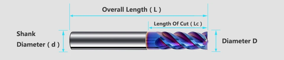 YZH Hartmetall-Schaftfräser HRC65 4-schneidiges CNC-Wolfram-Maschinenschneider-Werkzeug, quadratischer Fräser, 2 4 6 mm, 8 mm, 10 mm, 12 mm, 14 mm, 16 mm, 18 mm, 20 mm – Detail 4