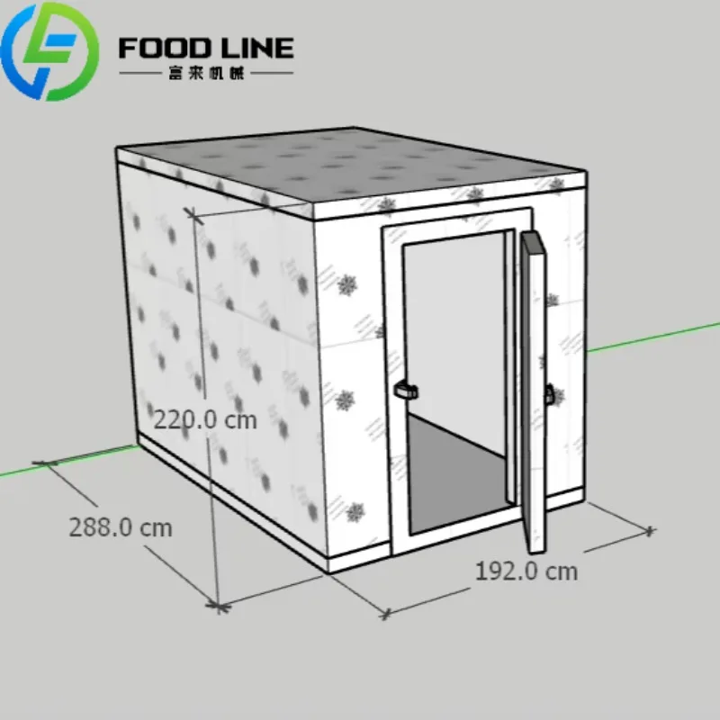 Customized Cool Room Cold Storage Refrigeration Unit Food Container Snacks Meat Freezer Cold Unit For Industrial Use