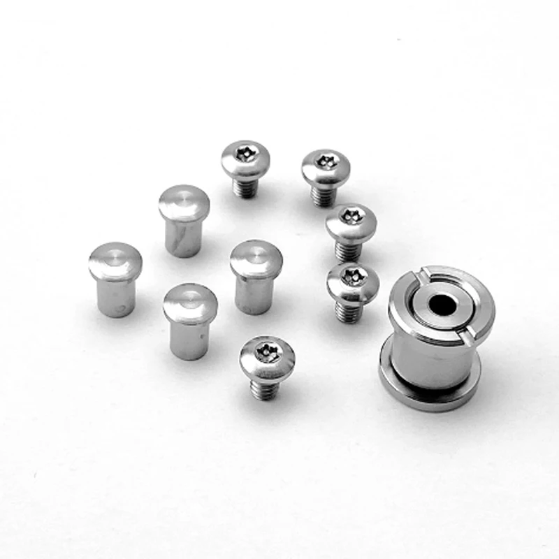 سكين المغزل المسمار مجموعة سبائك التيتانيوم سكين مقبض/المغزل مسامير عدة ل Strider SFM للطي سكين جيب DIY بها بنفسك الملحقات