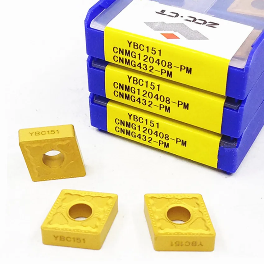 CNMG120404-PM YBC151/CNMG120408-PM YBC151/CNMG120412-PM YBC151 CNMG431 CNMG432 CNMG433 CNC carbide inserts For Steel 10pcs/box