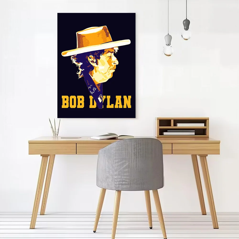 Bob Dylan Portrait Canvas Wall Art Poster Personalized Photo Printing Perfect Gift for Decor Living Room Decoration Bedroom Home
