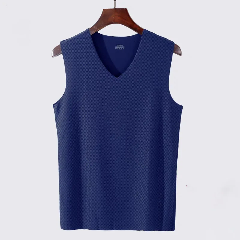 

Fashion V-Neck Sleeveless Solid Color Casual T-Shirts Men's Clothing 2025 Summer New Loose All-match Tank Top Korean Tee Shirts