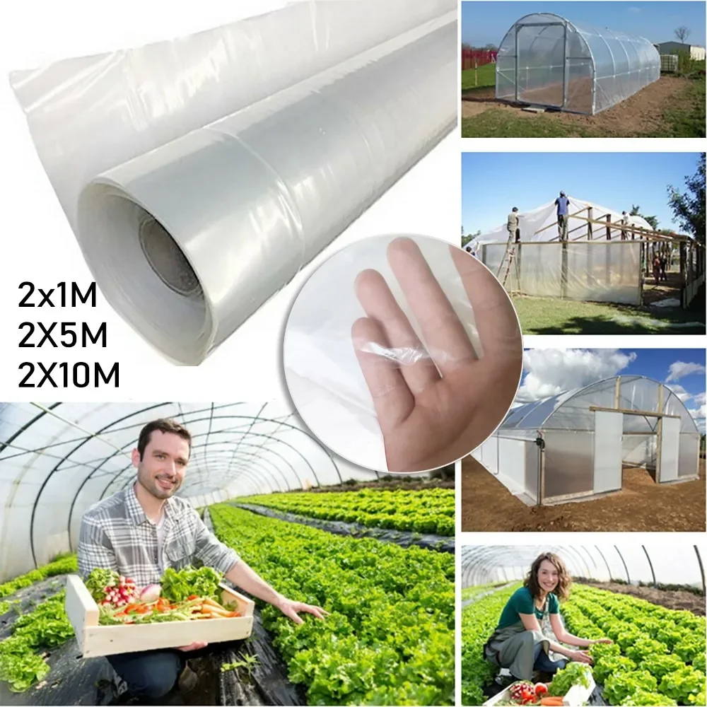 Clear Plastic Small Arch Shed Sheeting Transparent Film PE Hot House Vegetable Greenhouse Agricultural Cultivation Cover