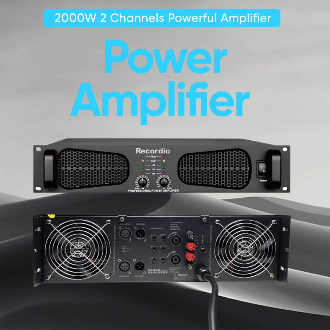 

GAP-H1800 3U Power Amplifier 2000W 2 Channels Powerful Amplifier With High Quality For Professional stage performance