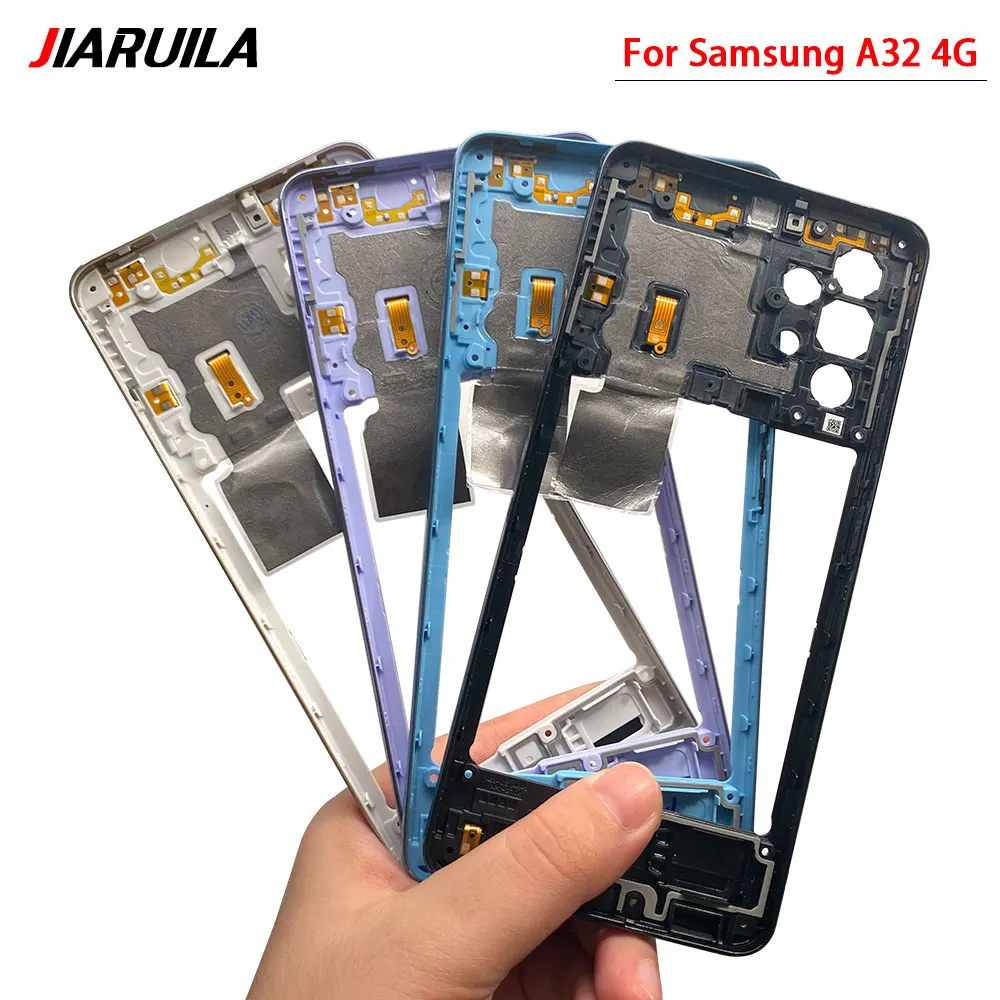 For Samsung A32 4G A325F A32 5G A326F A326 Middle Frame Housing Frame Panel Rear Housing Case Panel Replacement Part