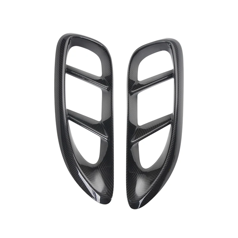 For Porsche 718 Cayman 982 Exterior 2016 + Dry Carbon Fiber 718 982 Cayman Air Vent Covers Side Fender Trims