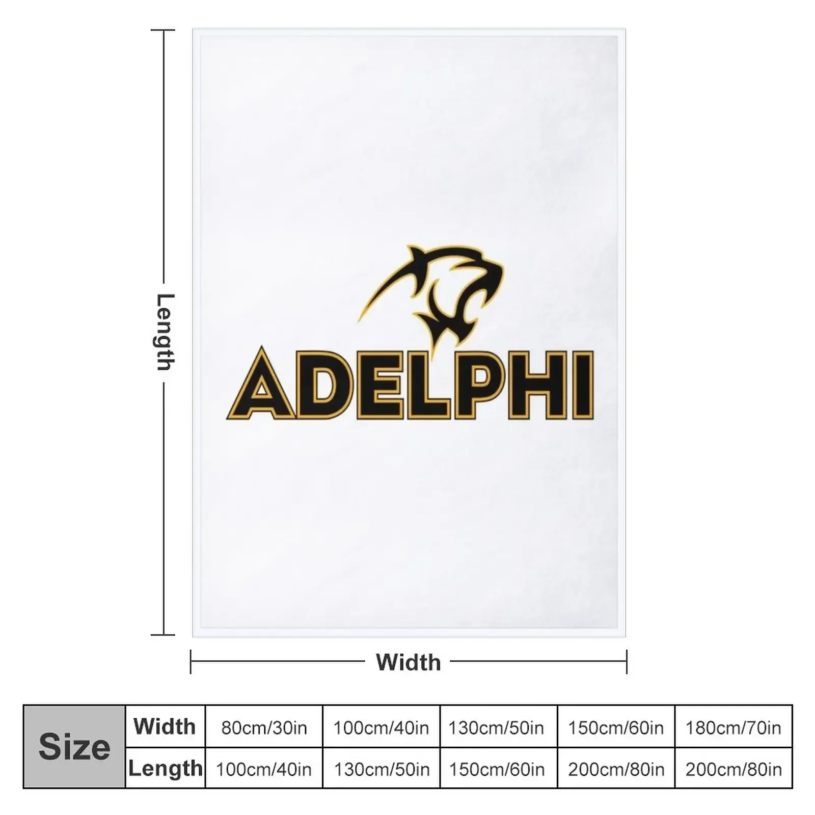 Adelphi Panthers, Adelphi University logo Throw Blanket Cute Plaid Sofa Nap Blankets For Bed Blankets