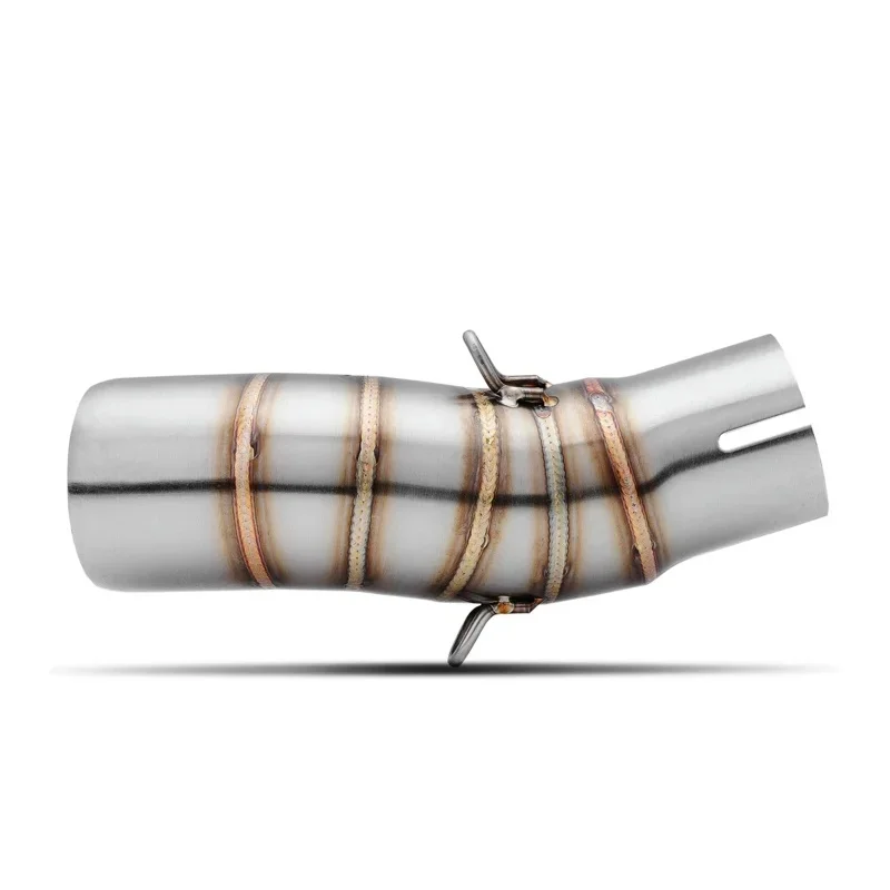 51mm Slip‑On Modified Motorcycle Exhaust Middle Connect Pipe for CFMOTO 450SR 450NK 2022‑2023