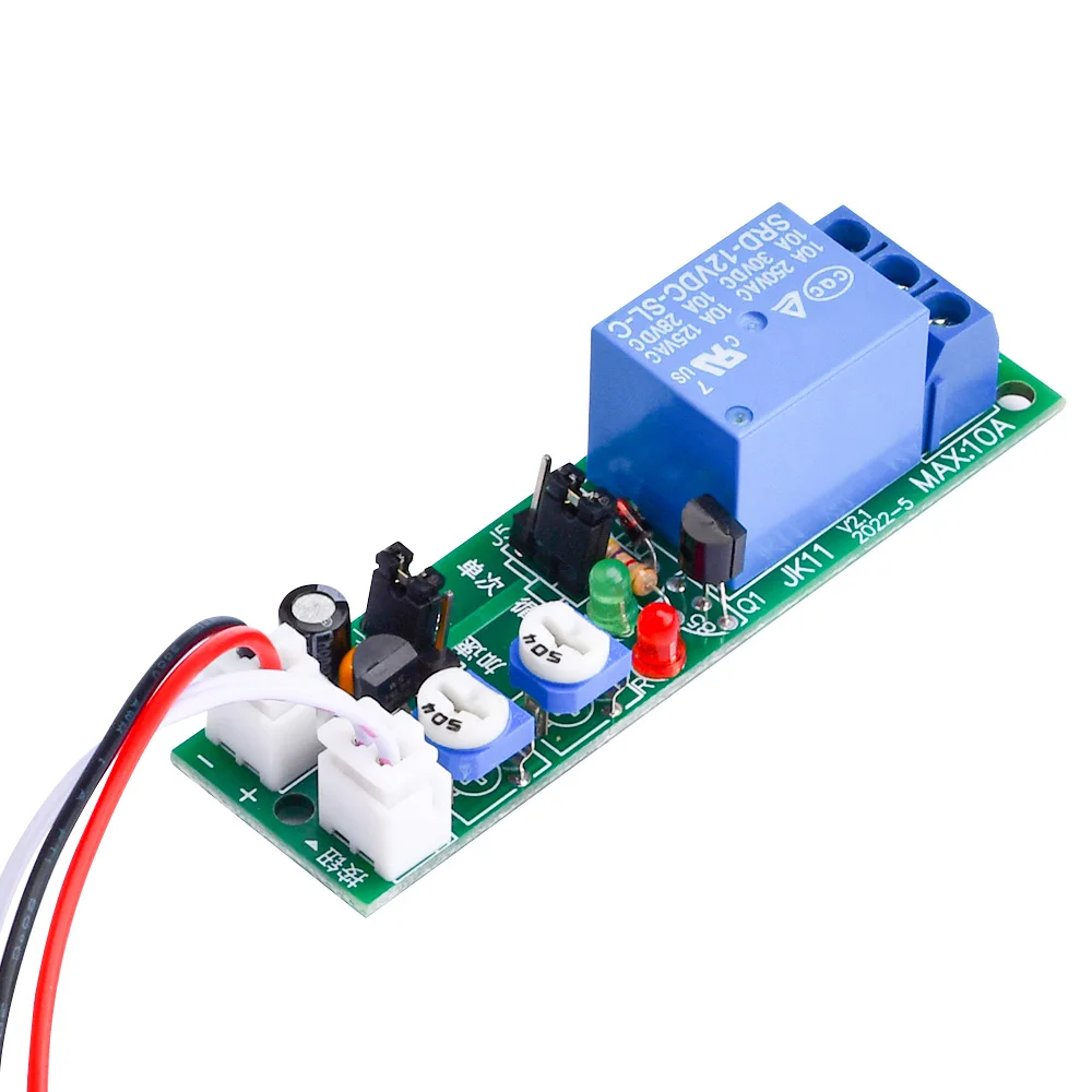 JK11 Einstellbares Zyklus-Timer-Relais Verzögerung Ein/Aus-Schalter Relais-Modul DC 5V 12V 24V Timer-Relais-Modul Stromversorgung – Detail 22
