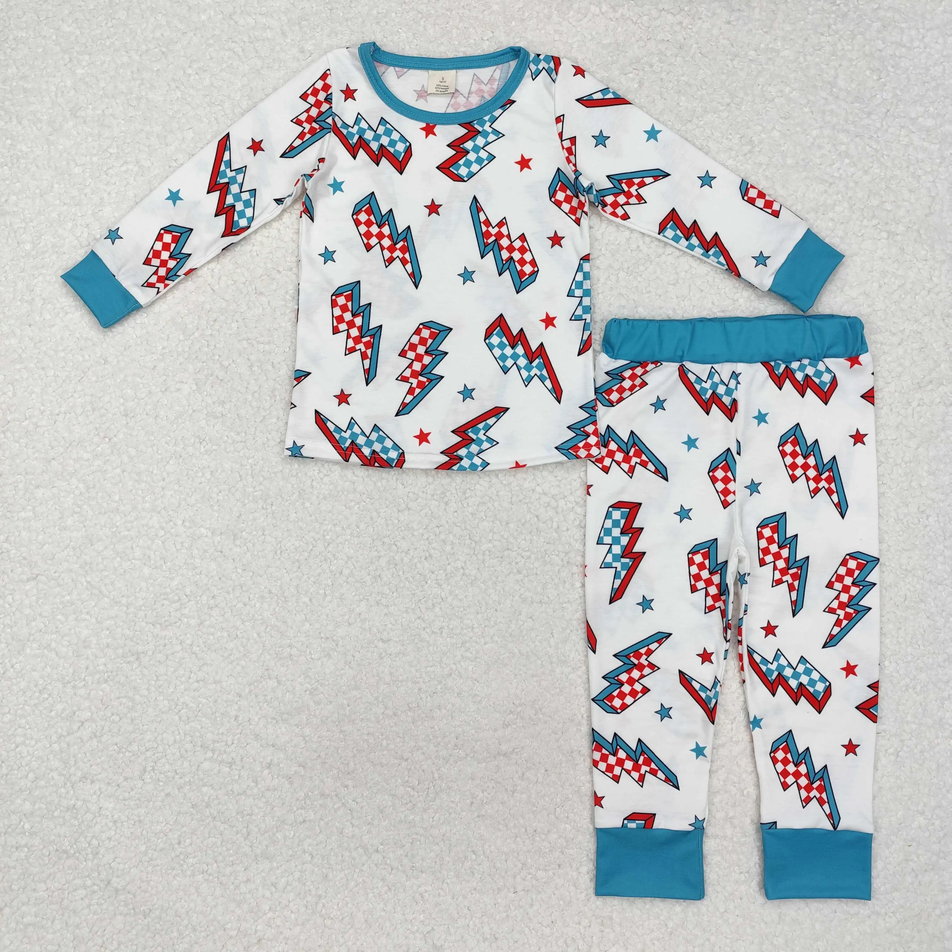 Baby Boy Clothes Kids Sets Christmas Sleepwear Toddler Children Long Sleeves Pullover Tops Shirt and Pants Outfits Wholesale